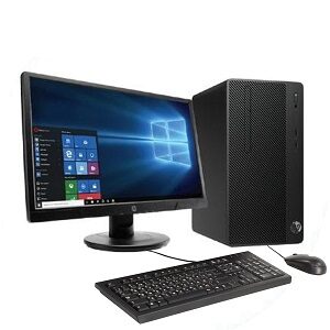 HP 290 G4 Microtower PC Bundle Specifications OPERATING SYSTEM Windows 10 Pro 64 PROCESSOR FAMILY 10th Generation Intel® Core™ i5 processor PROCESSOR Intel® Core™ i5-10500 (3.1 GHz base frequency, up to 4.5 GHz with Intel® Turbo Boost Technology, 12 MB L3 cache, 6 cores) CHIPSET Intel® H470 FORM FACTOR Microtower MEMORY 8 GB DDR4-2666 MHz RAM (1 x 8 GB) Transfer rates up to 2666 MT/s. MEMORY SLOTS 2 DIMM INTERNAL DRIVE 1 TB 7200 rpm SATA HDD OPTICAL DRIVE HP 9.5 mm Slim DVD-Writer GRAPHICS Integrated Intel® HD Graphics 630 PORTS Front 1 headphone/microphone combo; 4 SuperSpeed USB 5Gbps signaling rate; 2 SuperSpeed USB 10Gbps signaling rate [10,32] Rear 1 HDMI; 1 line in; 1 line out; 1 power connector; 1 RJ-45; 1 serial; 1 VGA; 2 USB 2.0 [11,13] EXPANSION SLOTS 1 PCIe x1; 1 PCIe x16; 2 M.2 AUDIO Realtek ALC3601 codec, optional internal speaker, combo microphone/headphone jack NETWORK INTERFACE Integrated 10/100/1000M GbE POWER 180 W external AC power adapter ECOLABELS ENERGY STAR® certified and EPEAT® Silver registered configurations available OPERATING HUMIDITY RANGE 10 to 90% RH DIMENSIONS (W X D X H) 15.5 x 30.3 x 33.7 cm System dimensions may fluctuate due to configuration and manufacturing variances. WEIGHT 4.7 kg Exact weight depends on configuration. PACKAGE WEIGHT 8 kg PACKAGE DIMENSIONS (W X D X H) 28.7 x 40 x 49.9 cm SECURITY MANAGEMENT Integrated accessories cable lock; Lock slot; Trusted Platform Module (TPM) 2.0 MANUFACTURER WARRANTY 1 year (1-1-1) limited warranty and service offering includes 1 year of parts, labor and on-site repair. Terms and conditions vary by country. Certain restrictions and exclusions apply. SOFTWARE INCLUDED HP Audio Switch; HP Documentation; HP Setup Integrated OOBE Win10; HP Support Assistant; HP System Event Utility; McAfee LiveSafe™; Buy Office (sold separately); HP JumpStarts; Xerox® DocuShare® 90 day free trial offer