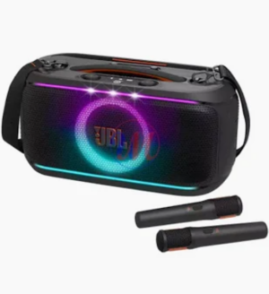 JBL PartyBox On-The-Go with 2 Wireless Mics